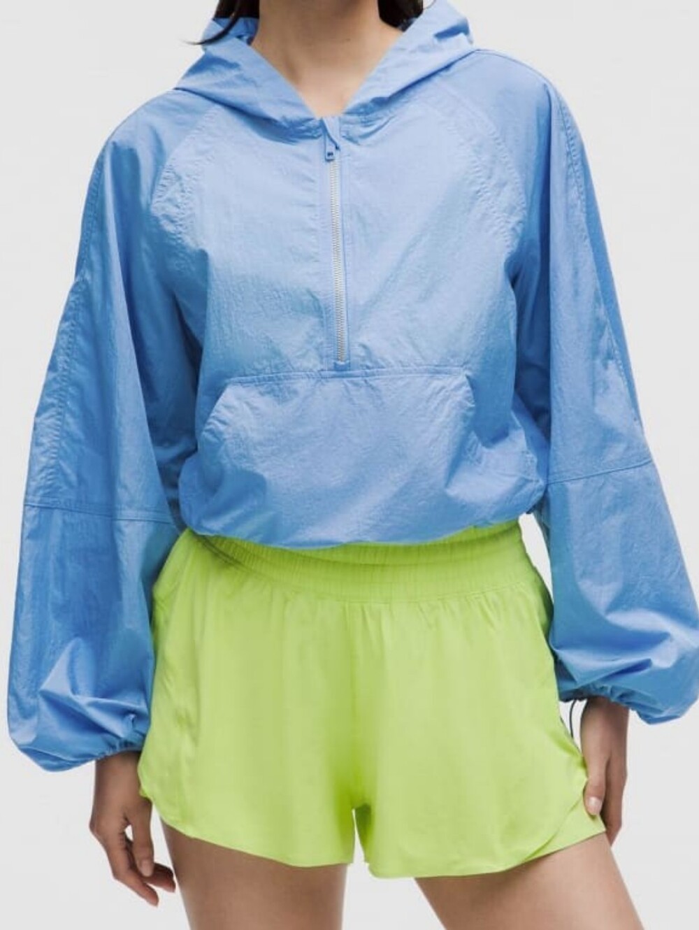 Lululemon Womens Cropped Anorak Jacket Size 10 - Pool Party
